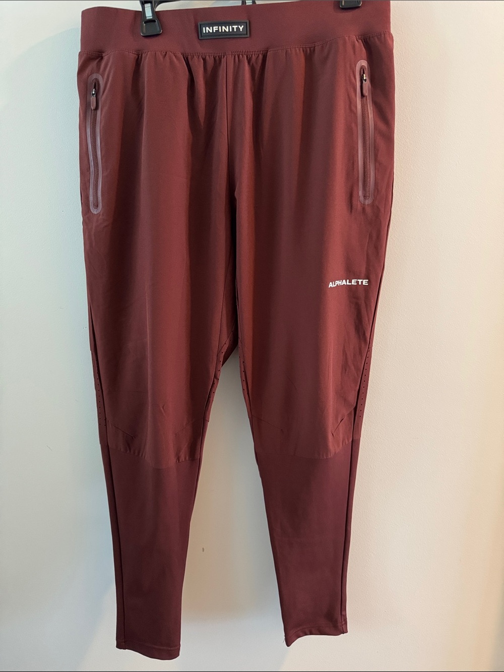 Alphalete Men's Burgundy Performance Joggers